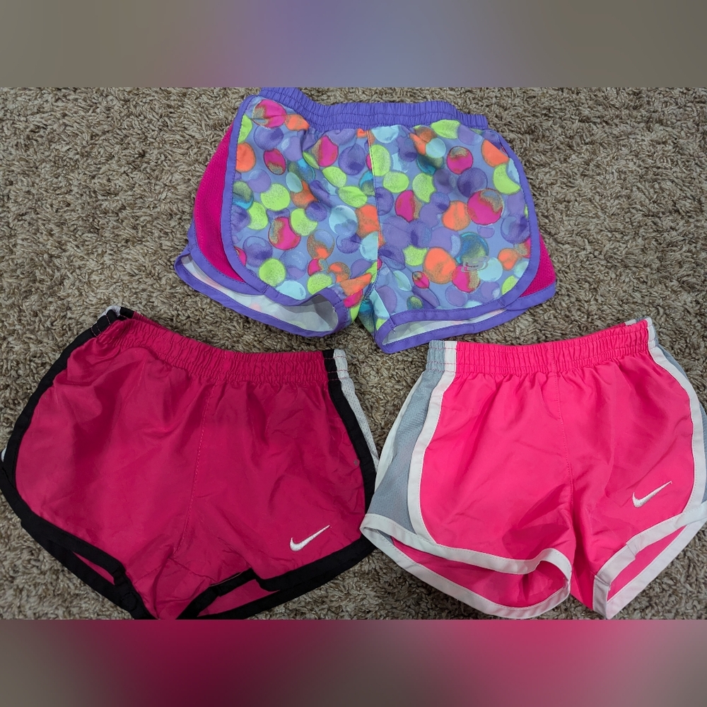 2t girl athletic shorts Nike and Skechers